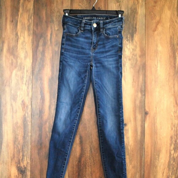 American Eagle Next Level Stretch Hi Rise Jegging 000 - Picture 2 of 8